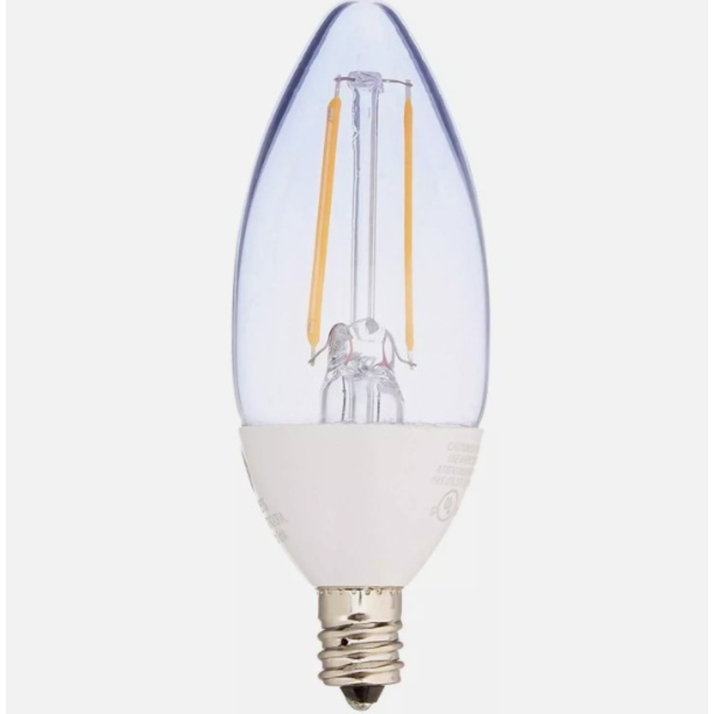 GE Reveal Dimmable Candelabra Base BC Shape‎ LED Light Bulb 240 Lumens 3w